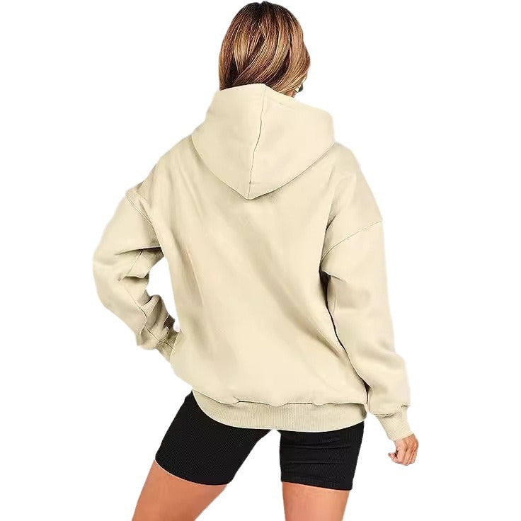 Damen lässiger Kapuzenpullover mit übergroßer Passform EB