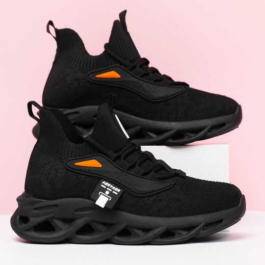 Damen Sportliche Strick-Sneaker mit rutschfester Laufsohle EB