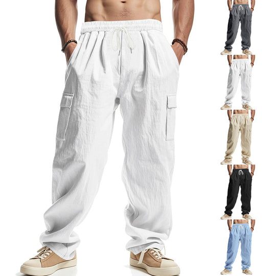 Herren Relaxed-Cargo-Hose im Oversize‑Streetstyle mit Tunnelzugbund & Klappentaschen EB