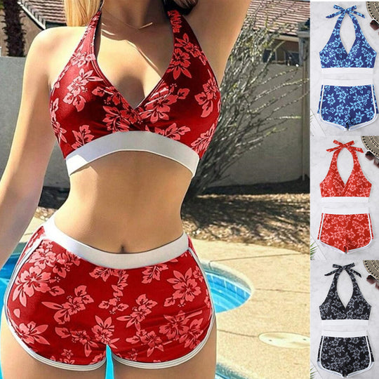 Damen Schwimmanzug mit modischen Blumenmustern EB