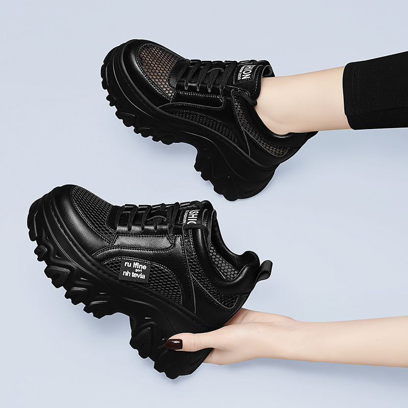 Damen Sportliche Chunky Sneakers mit atmungsaktivem Obermaterial und ergonomischer Sohle EB