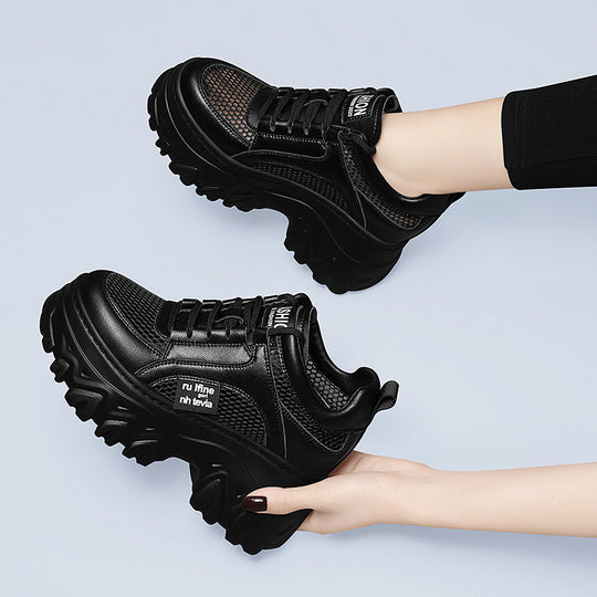 Damen Sportliche Chunky Sneakers mit atmungsaktivem Obermaterial und ergonomischer Sohle EB