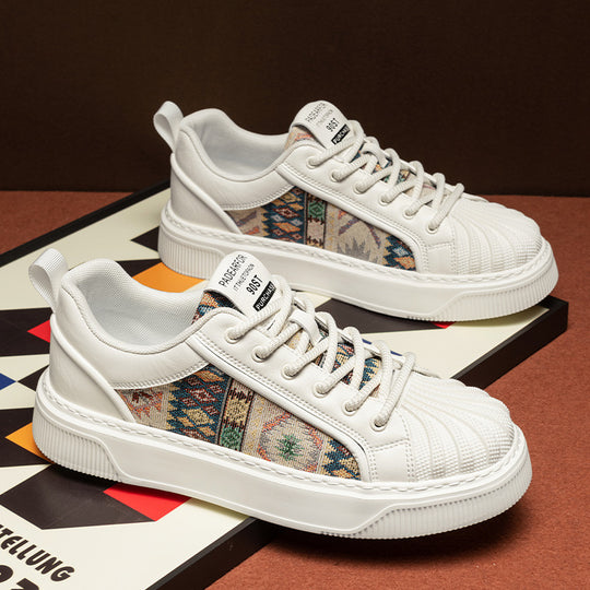 Damen Stylische Sneakers mit einzigartigem Ethno-Muster EB