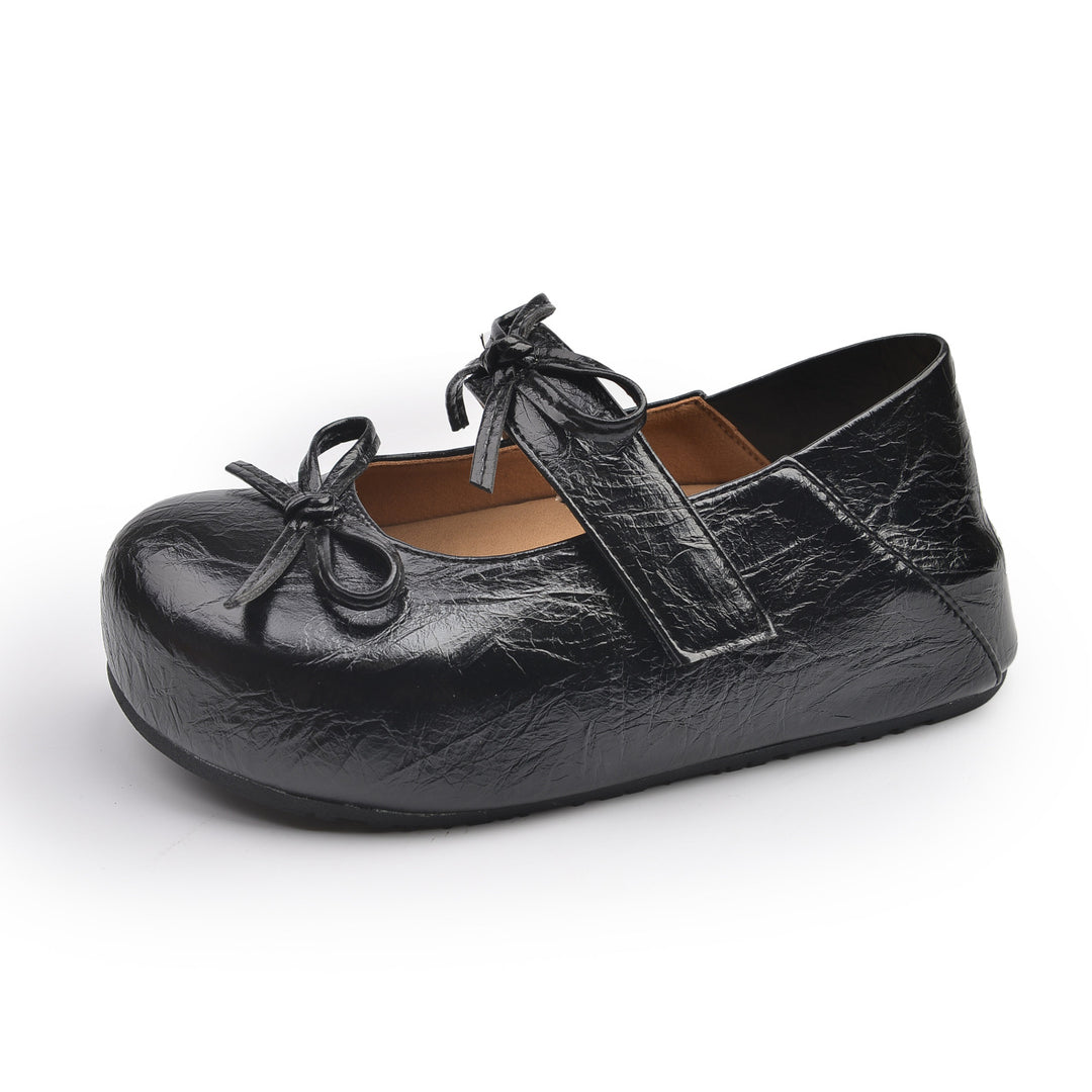 Damen Ballerinas mit elegantem Knotenverschluss und rutschfester Sohle EB