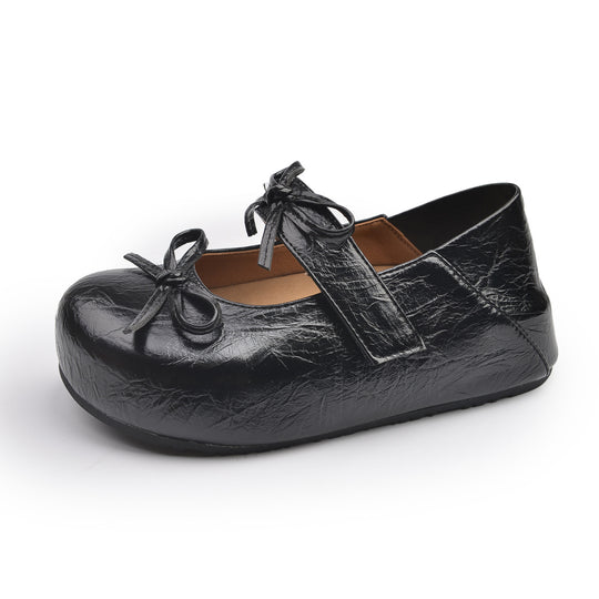 Damen Ballerinas mit elegantem Knotenverschluss und rutschfester Sohle EB
