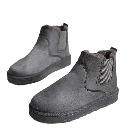 Damen  gefütterte Chelsea-Ankle-Boots mit Teddyfutter, elastischer Seitenblende und rutschfester Leichtsohle EB