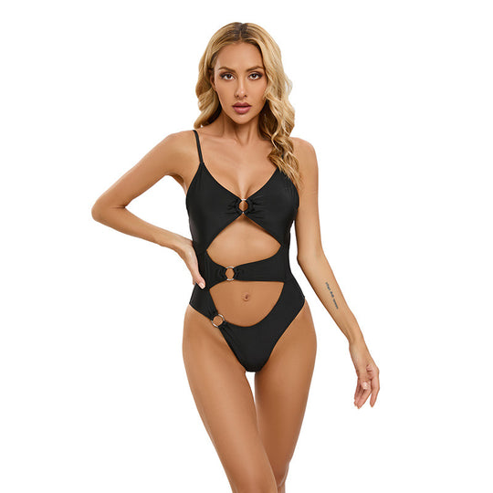 Damen Bunte Bikini mit modischem Schnitt EB