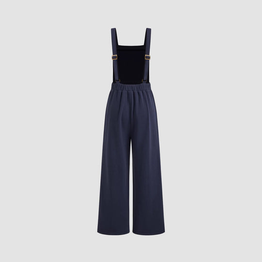 Damen Overall mit weitem Bein und praktischen Taschen EB