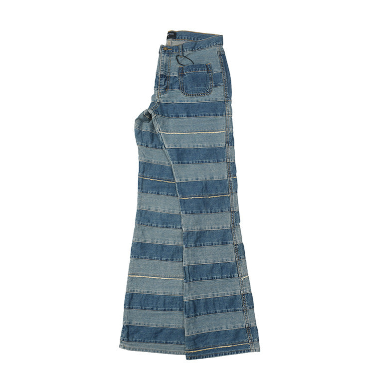 Damen Jeanshose mit modernem Streifenmuster und bequemer Passform EB