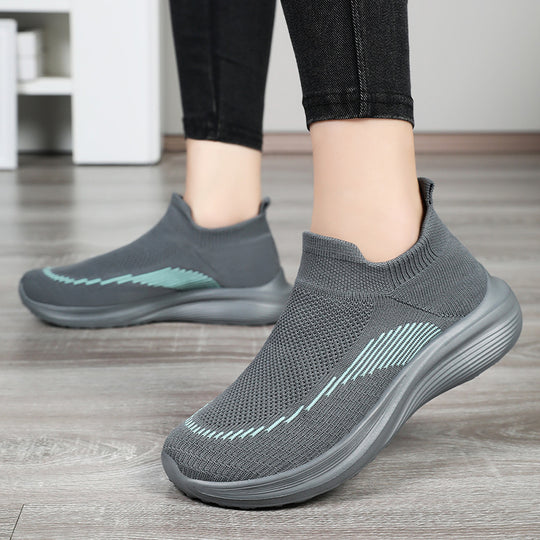 Damen Atmungsaktive Slip-On Sportschuhe mit flexiblem Design EB