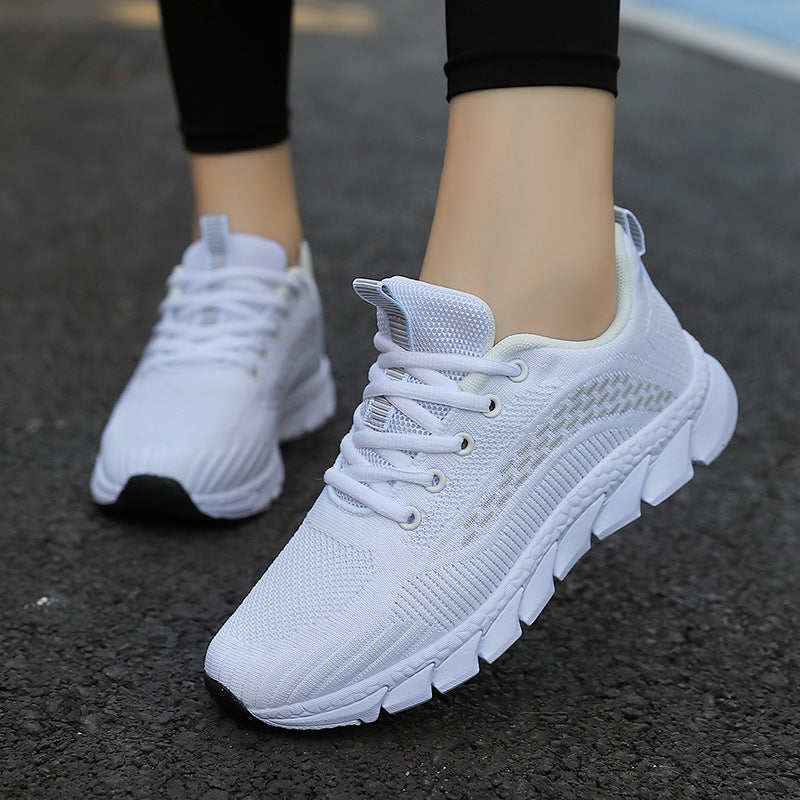 Damen Lauf-Sneaker mit atmungsaktivem Mesh-Obermaterial und rutschfester Sohle EB