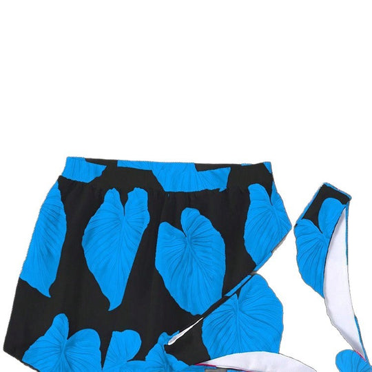 Damen Zweiteiliges Bikini-Set mit verspieltem Rock und Triangel-Oberteil EB