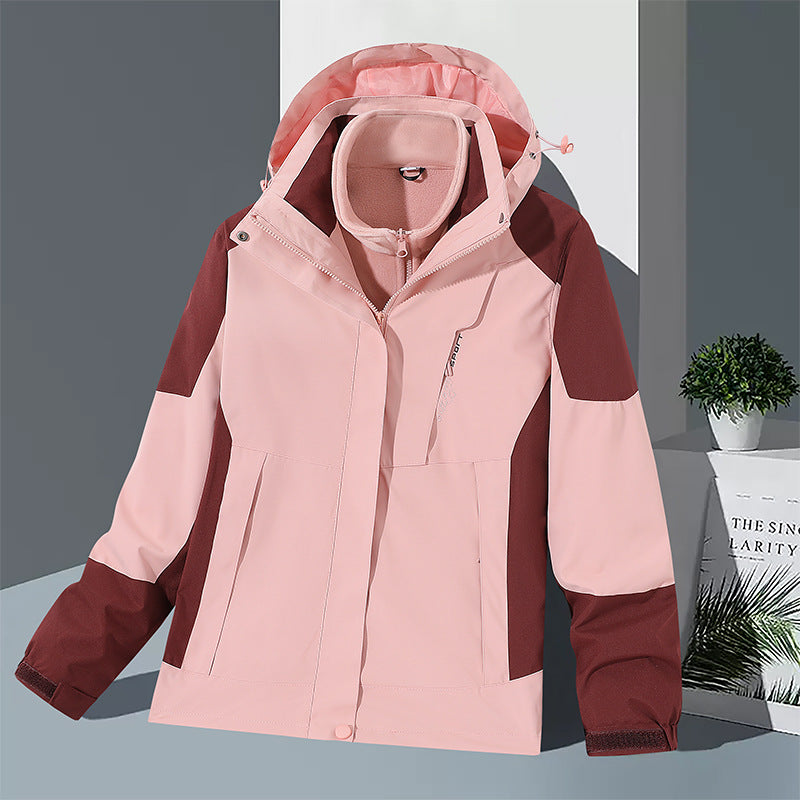 Herren winddichte Softshelljacke mit integriertem Microfleece-Innenlayer und verstellbarer Kapuze EB