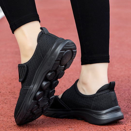 Damen Slip-On Laufschuhe mit verstellbarem Klettverschluss und atmungsaktivem Obermaterial EB