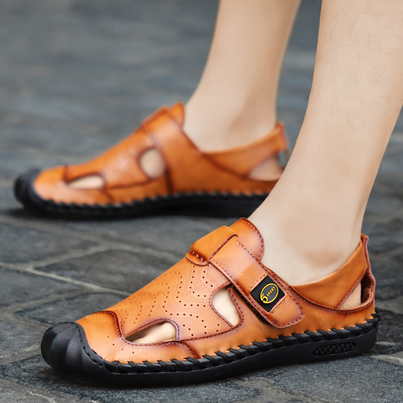 Herren Freizeitliche Sandalen mit rutschfester Sohle und atmungsaktiven Einsätzen EB
