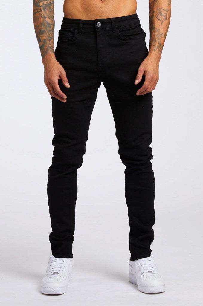 Herren Slim-Fit Jeans mit elastischem Komfortbund und modernen Details EB
