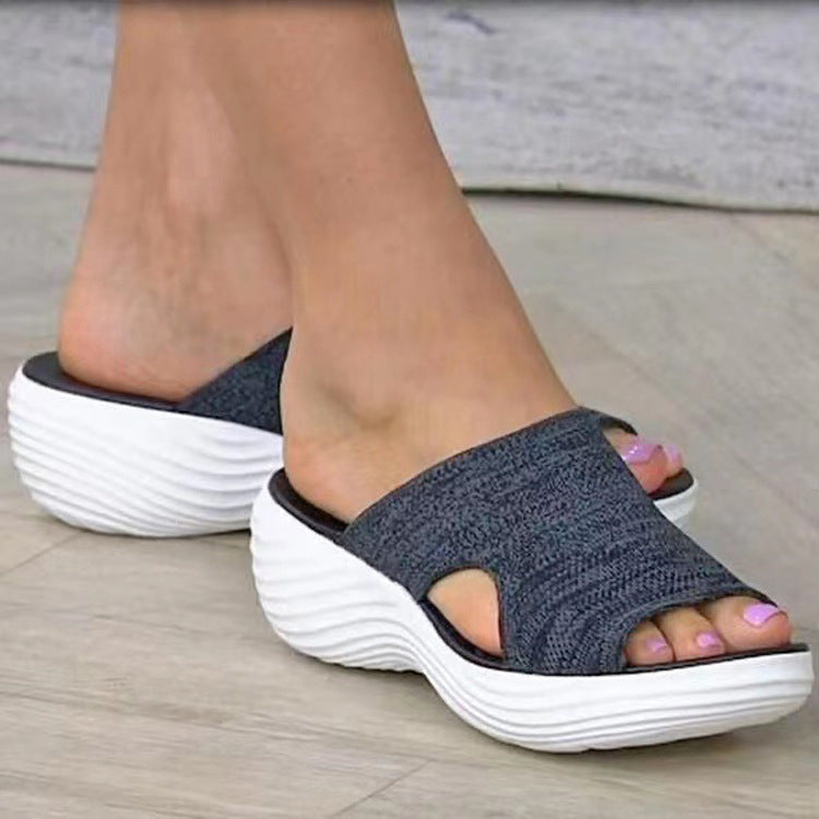 Damen Komfortable Sandaletten mit ergonomischem Fußbett und rutschfester Sohle EB