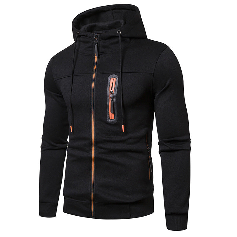 Damen Sportliche Kapuzenjacke mit praktischen Taschen und stylischen Reißverschluss EB