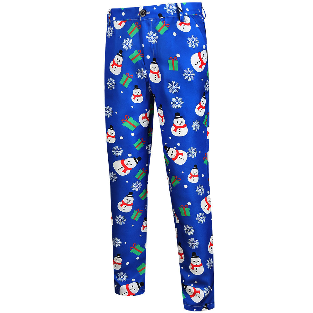 Damen festliches Anzug-Set mit luxuriösem Weihnachtsmuster EB