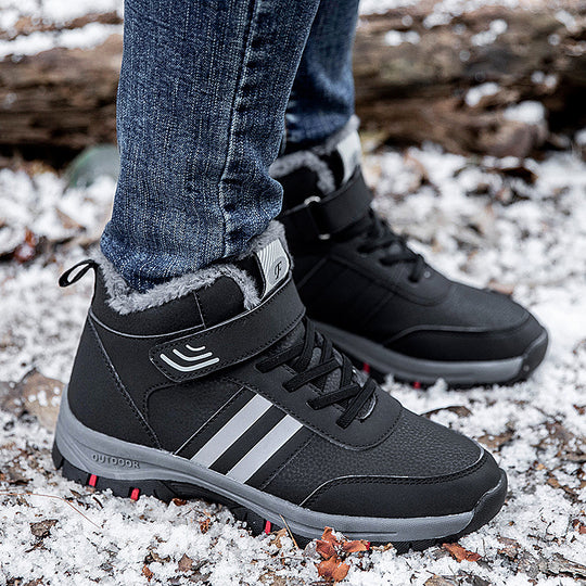 Herren Warmfutter Stiefel mit rutschfester Sohle EB