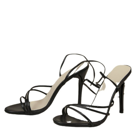 Damen High Heels mit verstellbaren Wickelriemen EB