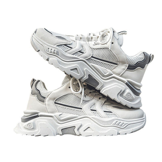 Damen Sportliche Chunky Sneakers mit atmungsaktiver Mesh-Oberfläche und stabiler Sohle EB