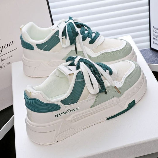 Damen Sportliche Sneakers mit modischer Profilsohle EB