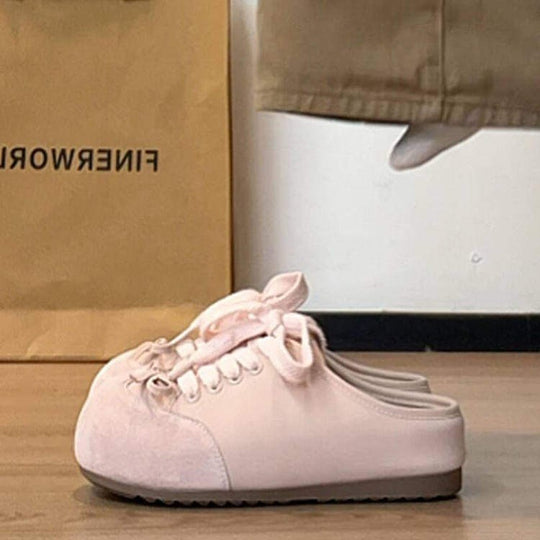 Damen bequeme Slip-On Sneakers mit individuellem Schnürsystem EB