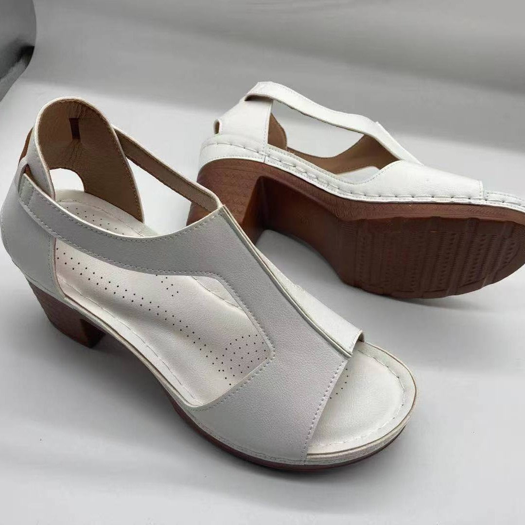 Damen Komfortable Wedge-Sandaletten mit verstellbarem Riemendesign und ergonomischem Fußbett EB
