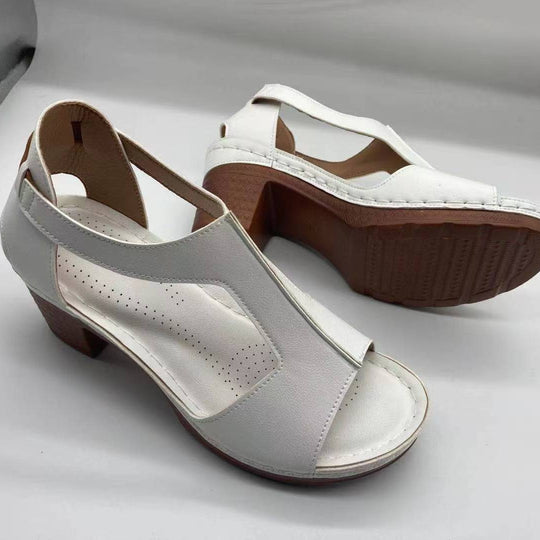 Damen Komfortable Wedge-Sandaletten mit verstellbarem Riemendesign und ergonomischem Fußbett EB