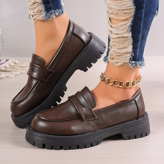 Damen Loafer mit modischem Bund und rutschfester Sohle EB