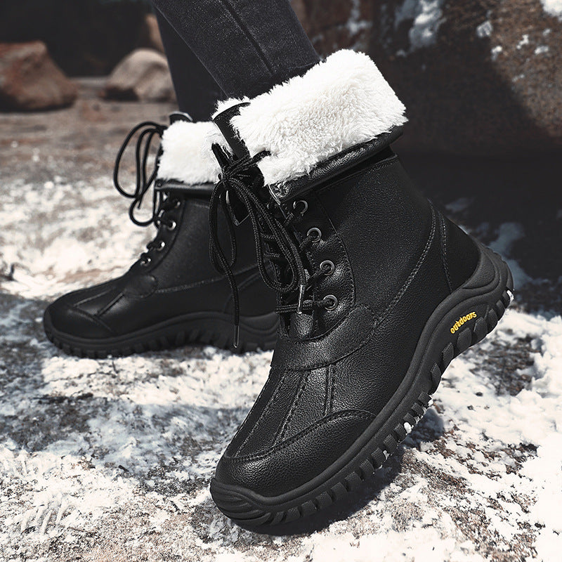 Damen Winterstiefel mit isolierter Fütterung und rutschfester Gummisohle EB