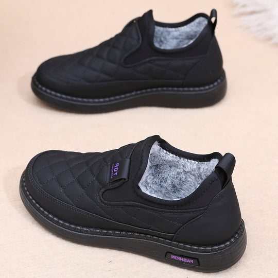 Damen Bequeme und warme Hausschuhe mit rutschfester Sohle EB