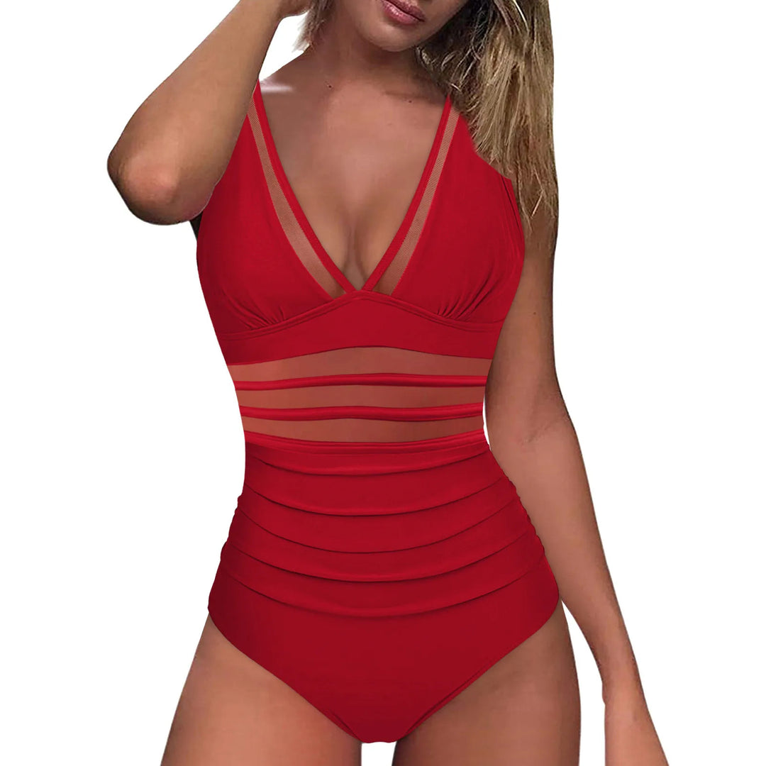Damen eleganter Badeanzug mit verführerischen Cut-Out-Details EB