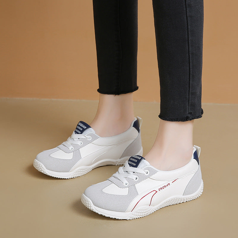 Damen sportliche Sneakers mit atmungsaktiver Mesh-Oberfläche und flexiblem Sohlenprofil EB