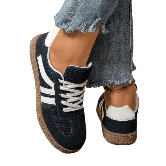 Damen Sportliche Sneakers mit atmungsaktiver Oberflächenstruktur und dämpfender Laufsohle EB