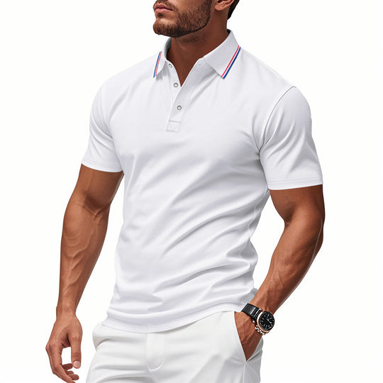 Herren Poloshirt mit modernem Kragen und feuchtigkeitsregulierender Technologie EB