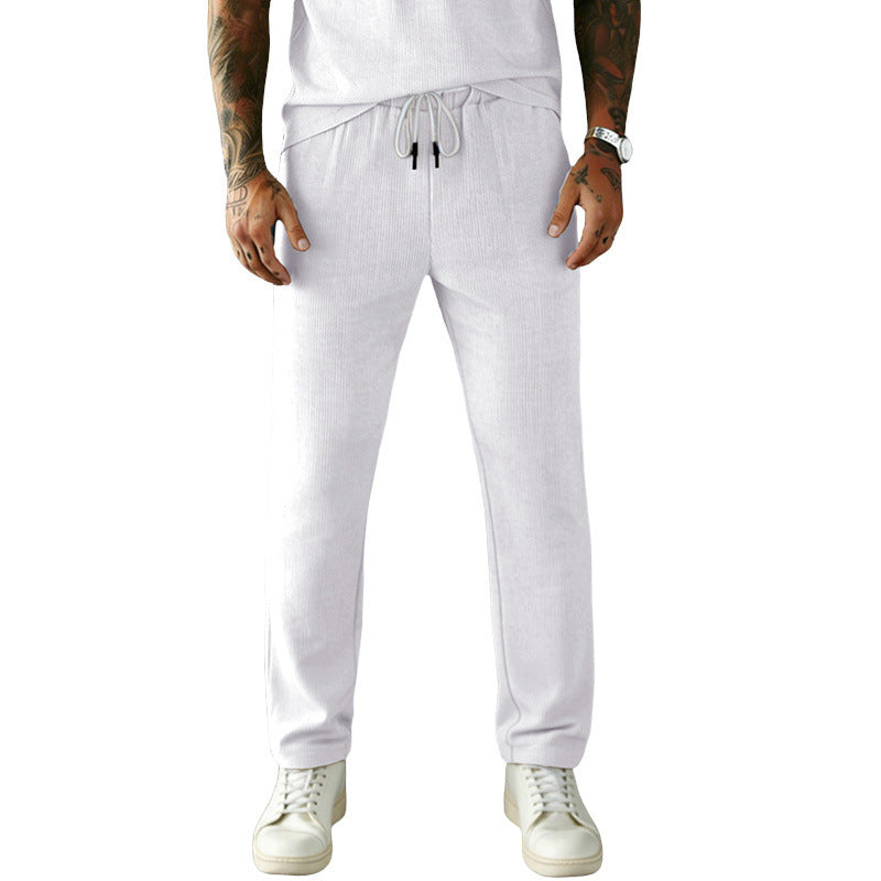 Herren Slim-Fit Jogginghose mit Kordelzug, elastischem Bund und seitlichen Eingrifftaschen EB