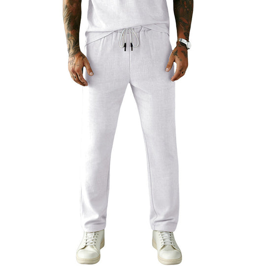 Herren Slim-Fit Jogginghose mit Kordelzug, elastischem Bund und seitlichen Eingrifftaschen EB