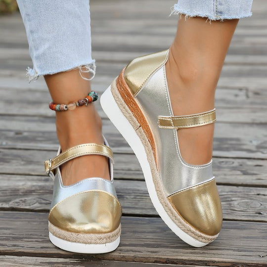 Damen modische und bequeme Sandaletten mit floralem Design EB