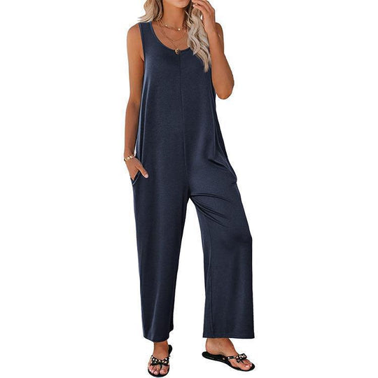Damen Overall mit weit geschnittenem Bein EB