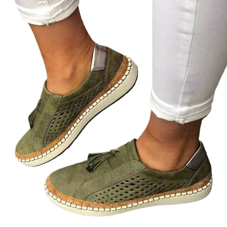 Damen Elegante und atmungsaktive Slip-On Sneakers EB