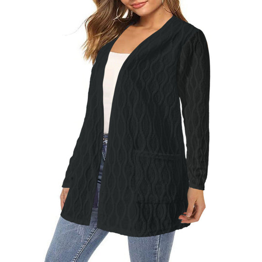 Damen Strickjacke im angesagten Kabelstrick-Design EB