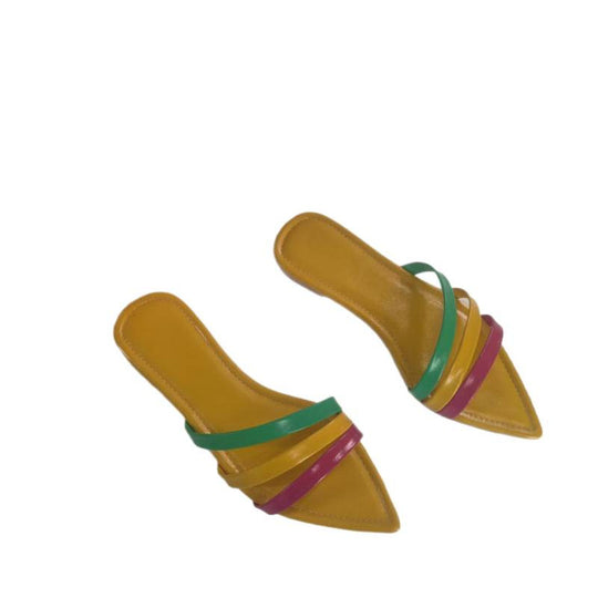 Damen Trendige Riemchen-Sandalen mit spitzem Zehenbereich EB