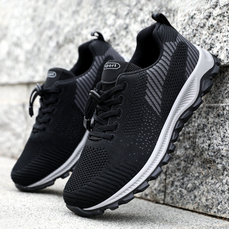 Damen Sportliche Laufschuhe mit atmungsaktivem Strickoberteil und innovativem Schnellschnürsystem EB