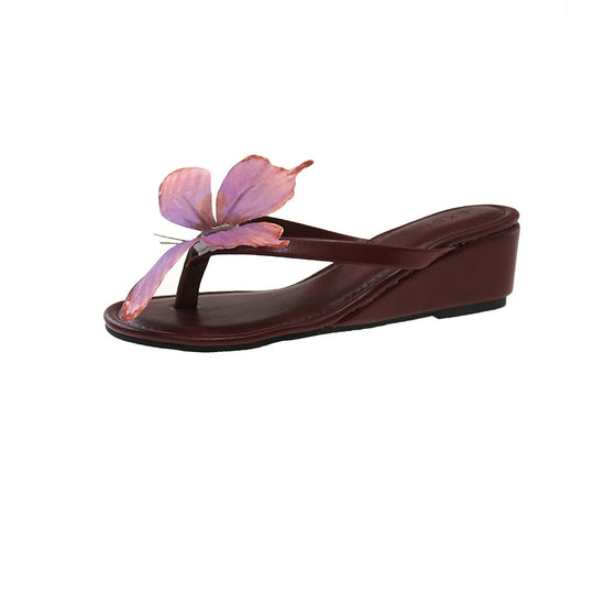 Damen elegante Mules mit floralem Design und komfortablem Absatz EB