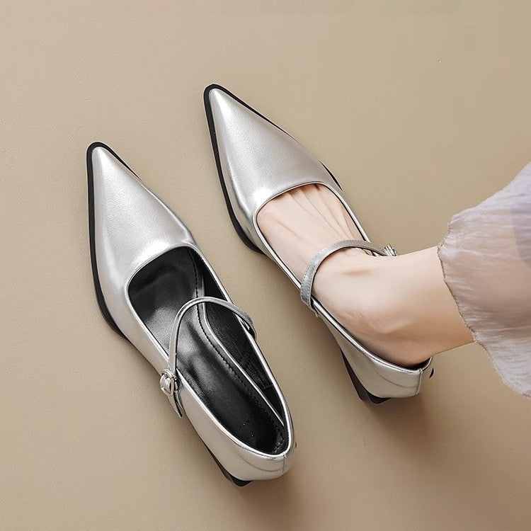 Damen elegante Slingback-Pumps mit schickem Absatz EB