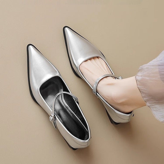 Damen elegante Slingback-Pumps mit schickem Absatz EB