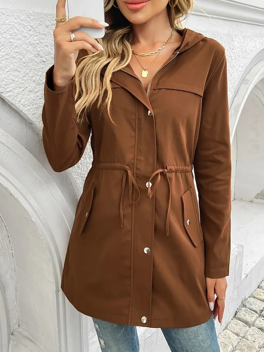 Damen Funktionsjacke mit verstellbarem Taillenzug und praktischen Taschen EB