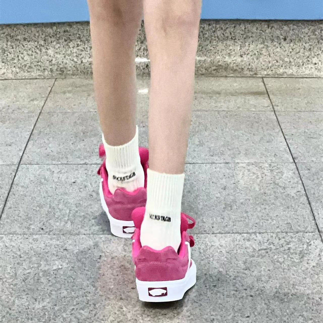 Damen Sneakers mit dekorativen Schleifen und komfortabler Sohle EB